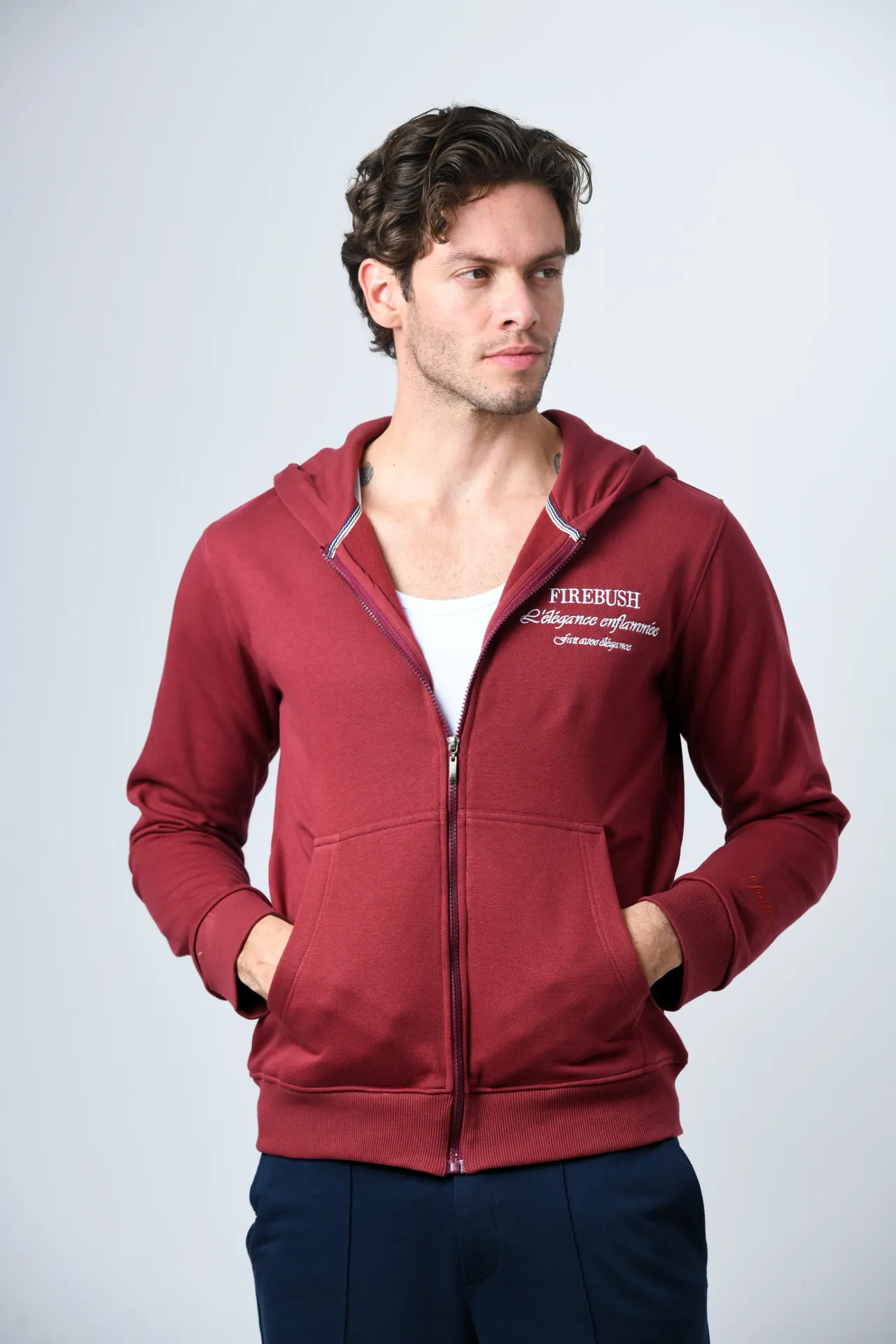 Men's Sweatshirt - Dark Red (S)