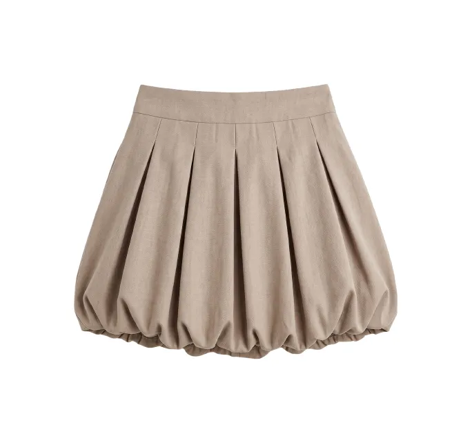 MINI BALOON SKIRT (orange red, XS)