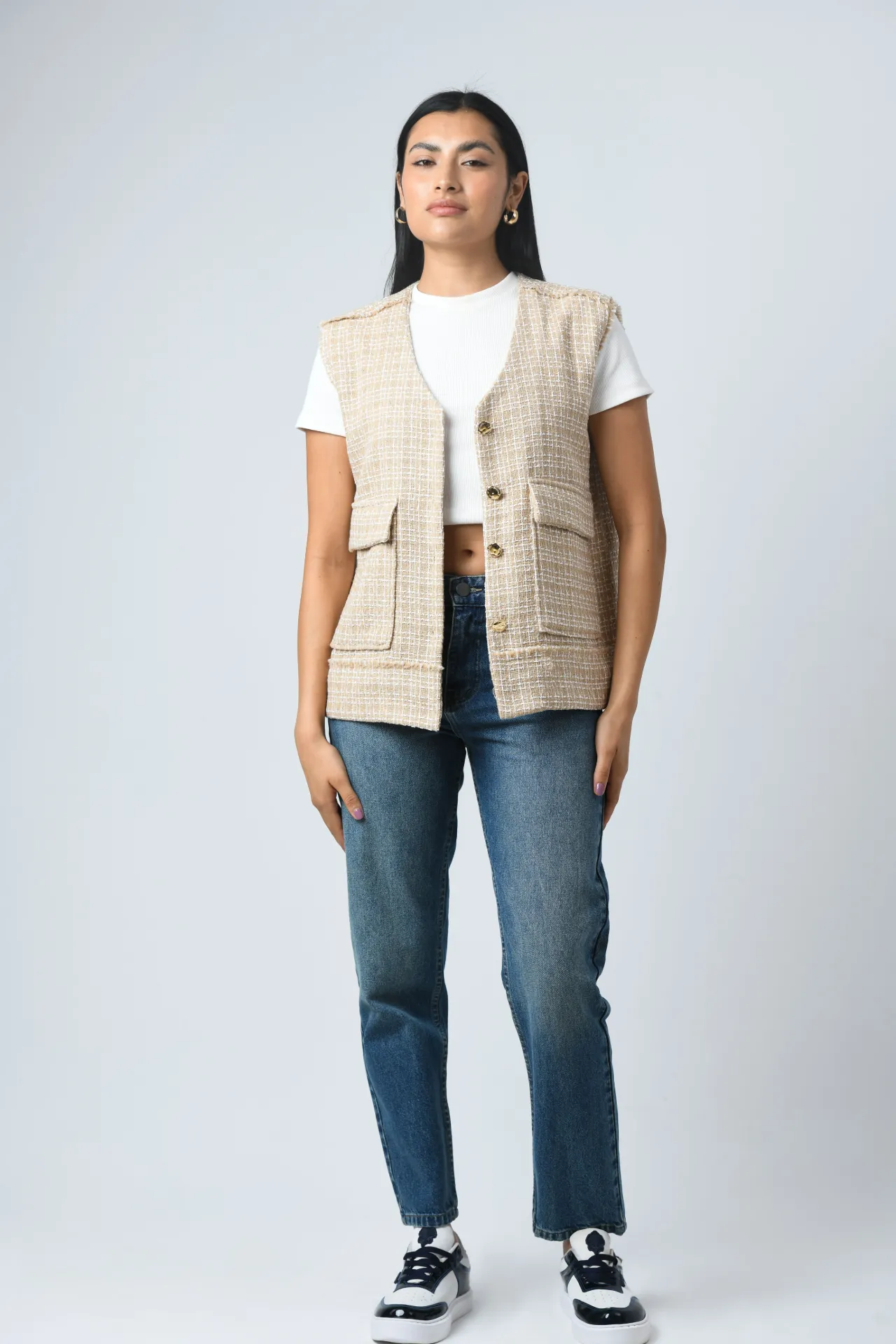 Women's Vest - Beige (S)